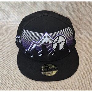 Colorado Rockies Limited Edition Black 59Fifty New Era 1/300 Baseball Cap Size 7